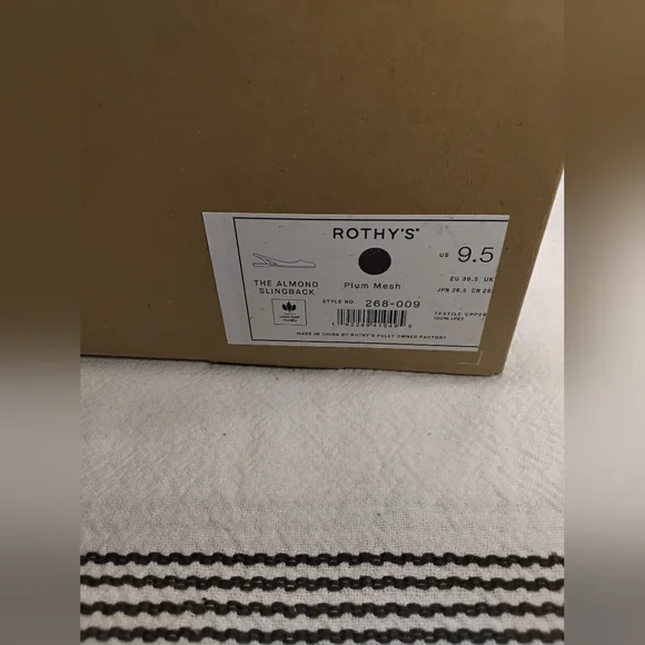 Rothy's The Almond Slingback in Plum Mesh - Picture 5 of 5